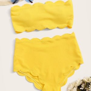 Yellow bathing suit